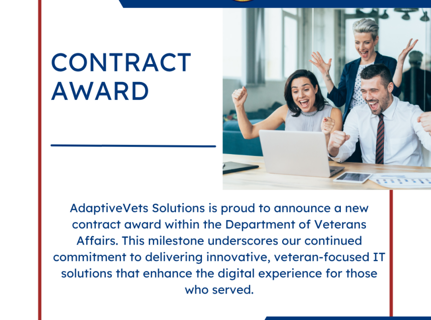 AdaptiveVets Solutions Awarded Center for Enterprise Human Resources Information Services (CEHRIS) Support Services Prime Contract